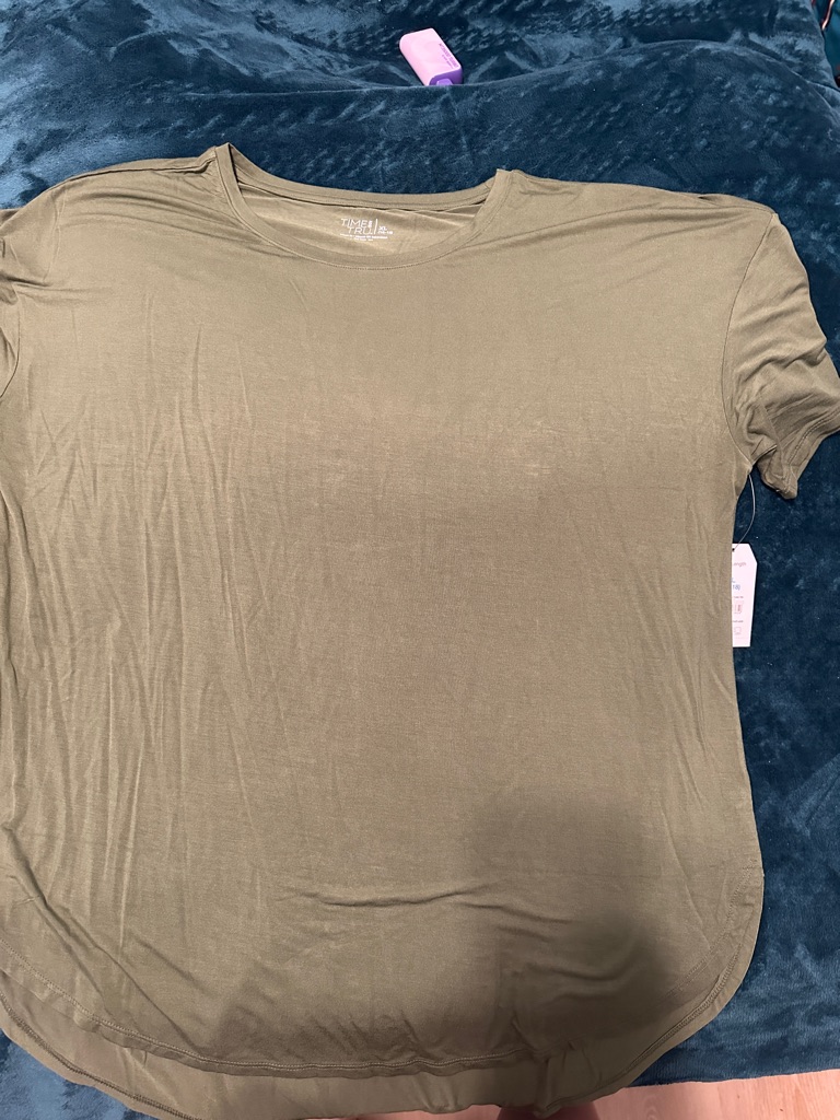 Olive Green Crew Neck Women’s Shirt